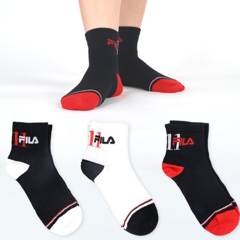 Calze bimbo sportive cotone elasticizzato Fila F2107 3 paia