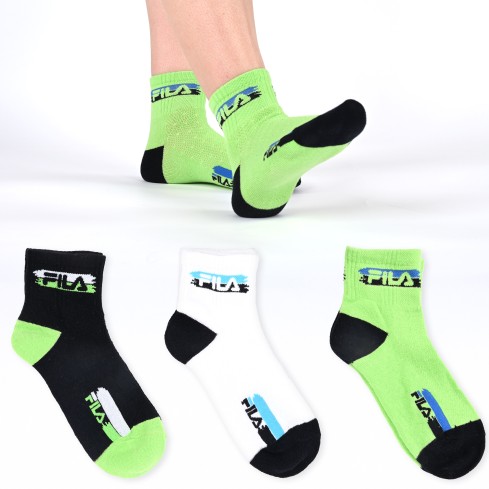 Calze bimbo sportive assortite Fila F2108 3 paia