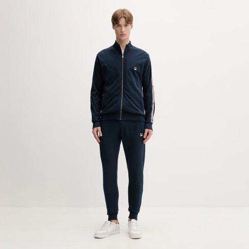 Pigiama uomo stile tuta primaverile in cotone full zip Fila FPS1238