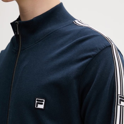 Pigiama uomo stile tuta primaverile in cotone full zip Fila FPS1238