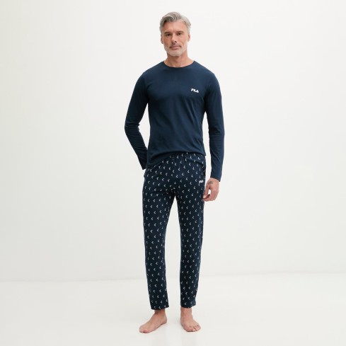 Pigiama uomo cotone leggero lungo Fila FPS1244