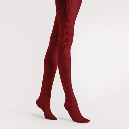 Collant lavorato 40 denari Fiore stereo