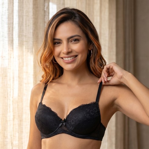 Reggiseno balconcino Gianmarcoventuri Zircone imbottito con ferr