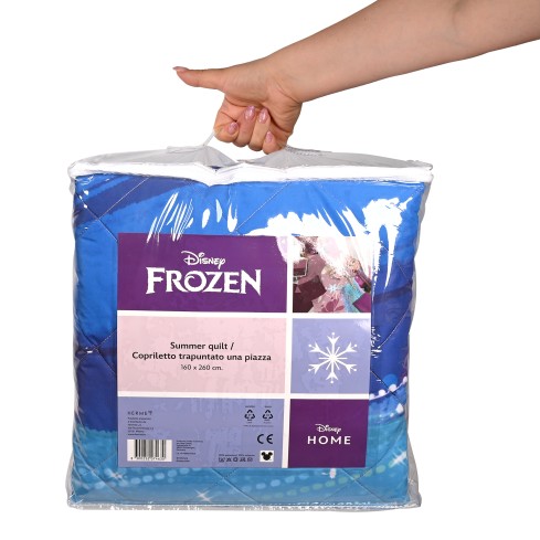 Copriletto trapuntato una piazza Frozen Disney