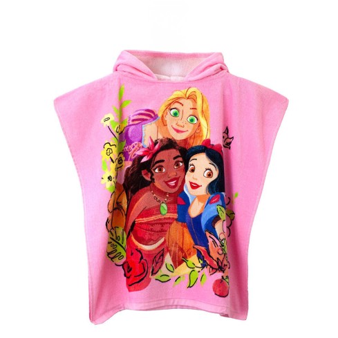 Poncho asciugamano 100% cotone Principesse Disney