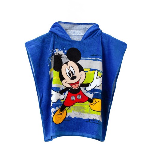 Poncho asciugamano 100% cotone Topolino Disney