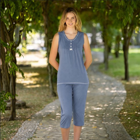 Pigiama donna pantalone capri Irge IRC2551