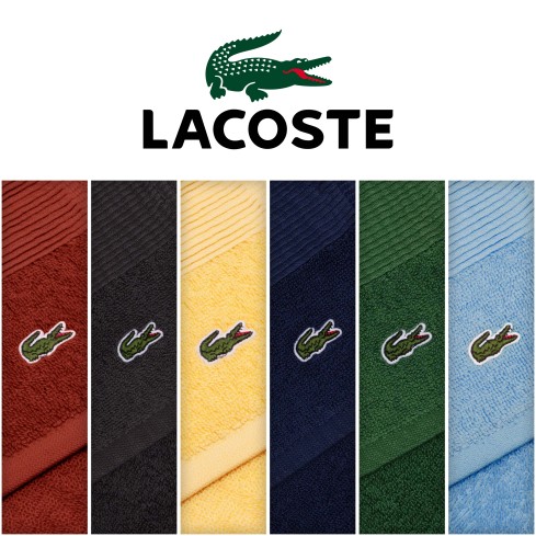 Set asciugamani Lacoste Lecroco 100% cotone viso+ospite