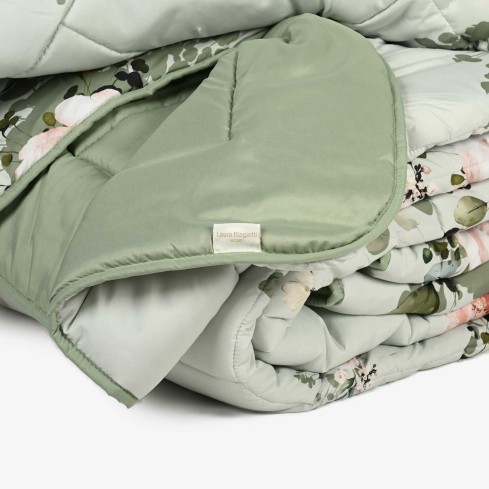 Copriletto trapunta invernale floreale Laura Biagiotti Artemide