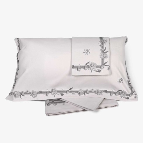 Lenzuola matrimoniali flanella di puro cotone Laura Biagiotti Cassandra