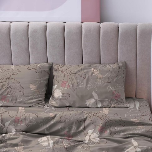 Completo letto maxi floreale 100% cotone Laura Biagiotti Gea