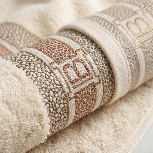 Asciugamani 100% spugna di cotone Laura Biagiotti domizia - 6 pezzi 