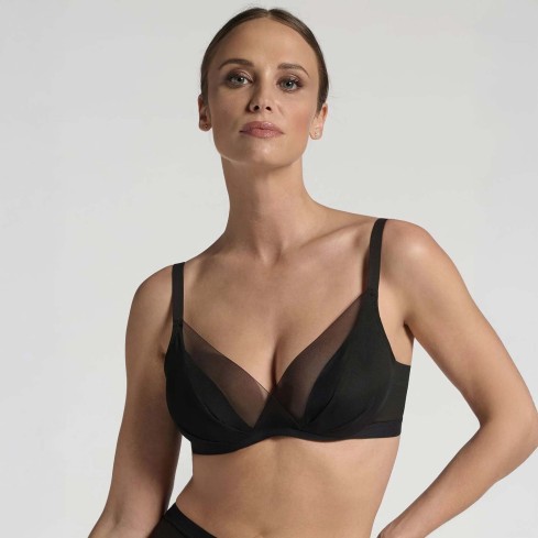 Reggiseno con ferretto Lepel pushbra microfibra e tulle 305 VLPT02819