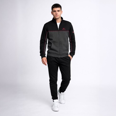 Tuta uomo cotone garzato full zip Lonsdale LOUAI25165