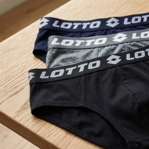 Slip uomo Lotto LS1000 in cotone 3 pz