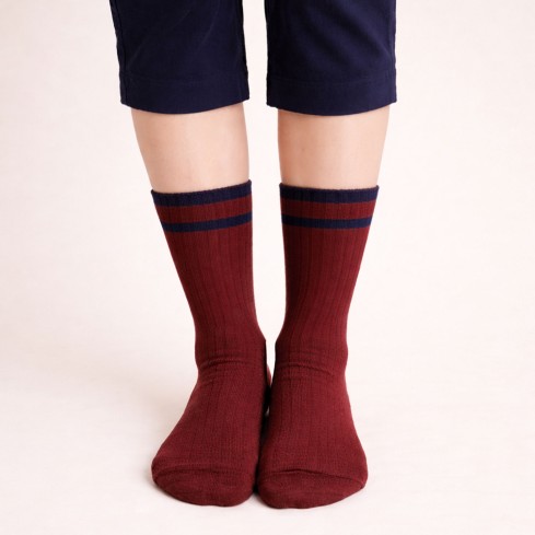 Calze donna midi a coste caldo cotone Meritex 4628 - 6 paia 