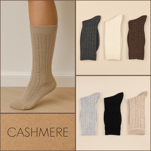 Calze Donna altezza Midi Meritex 457 Viscosa e Cashmere 3 paia