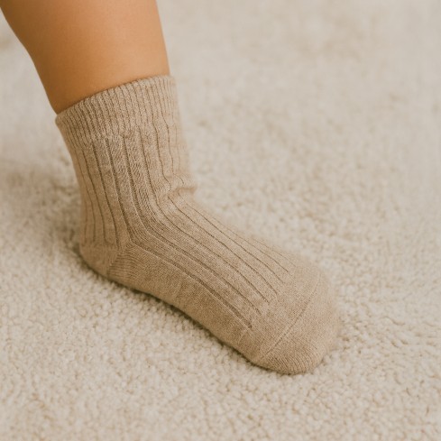 Calze bambino assortite cashmere corte a coste Meritex 3 paia