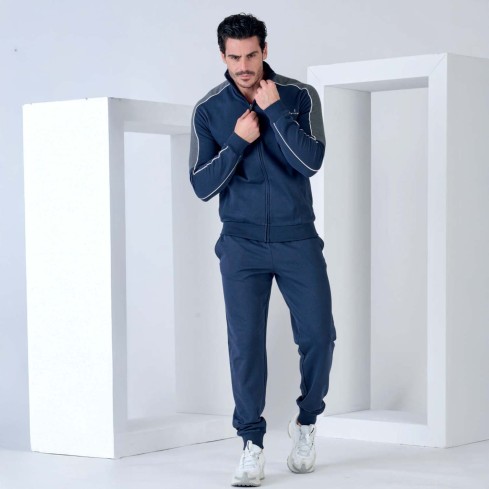 Tuta uomo full zip leggermente felpata Navigare 29602