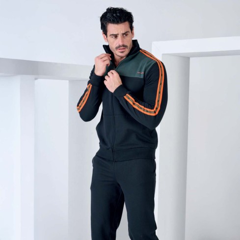 Tuta uomo full zip leggermente felpata Navigare 29603