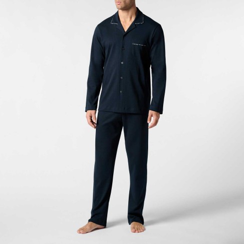 Pigiama uomo maglia aperta caldo cotone Perofil VPRT93209