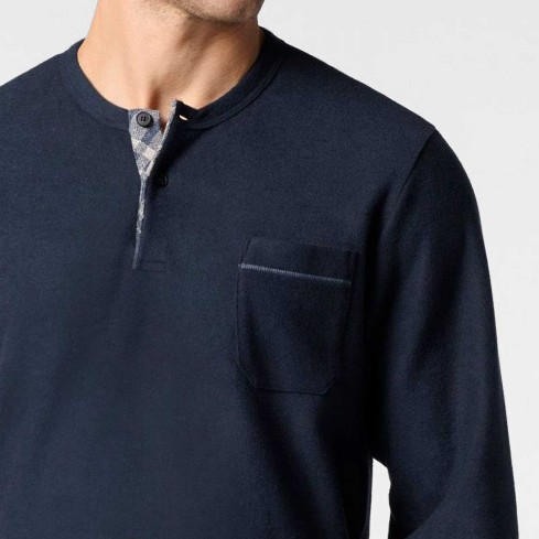 Pigiama uomo scollo serafino punto milano Perofil VPRT93229