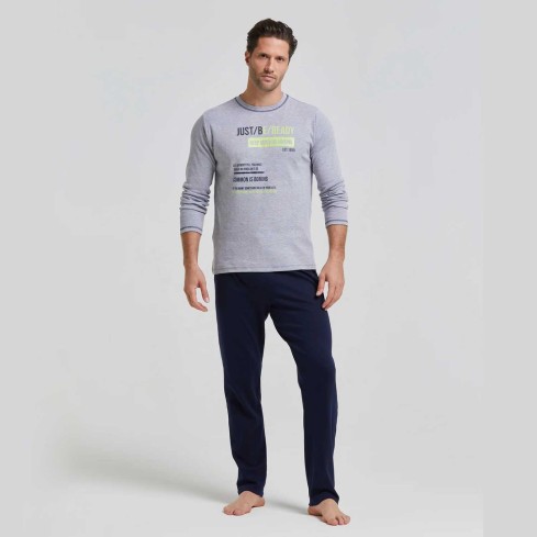 Pigiama uomo in caldo cotone Pompea Windosor