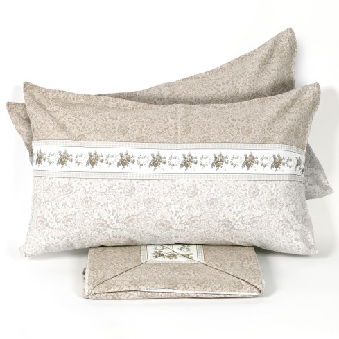 Lenzuola 100% cotone Preziosa Alba DIS.58