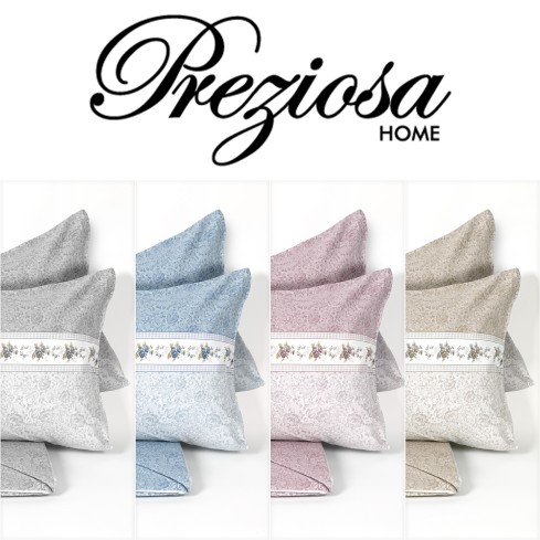 Lenzuola 100% cotone Preziosa Alba DIS.58