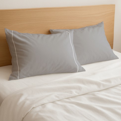 Coppia di federe 100% cotone Preziosa Monza