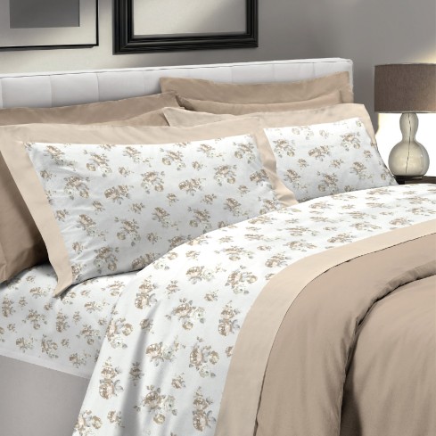 Completo Letto percalle di cotone Preziosa portovenere dis. 11