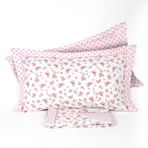 Lenzuola matrimoniali 2 piazze 100% cotone Preziosa Portovenere DIS16