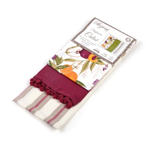 Strofinacci Preziosa Calise.S09 100% Cotone set 3pz