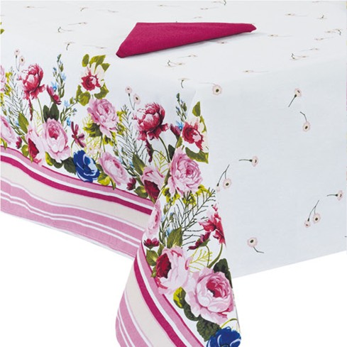 Tovaglia fantasia con tovaglioli coordinati Preziosa S.Orlando