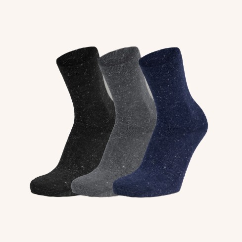 Calza donna in viscosa con scaglie argento Prisco star 3 paia