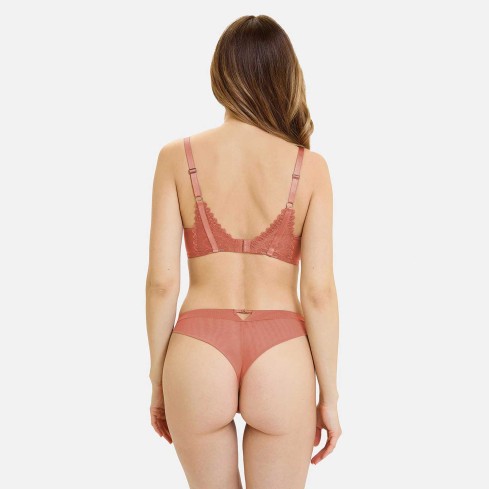 Slip brasiliana microfibra e pizzo Sans Complexe 31PAO90