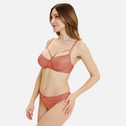 Reggiseno con ferretto pizzo e stringhe Sans Complexe 70AAO90