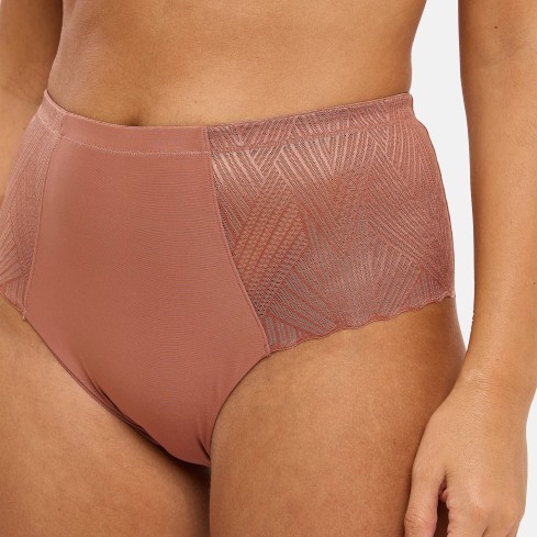 Slip midi microfibra e pizzo Sans Complexe 60QAN69