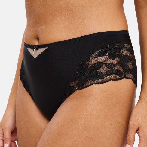 Slip donna vita alta tulle e microfibra Sans Complexe 61PAN73