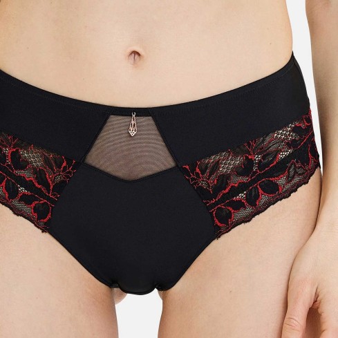 Culotte donna vita media pizzo e microfibra Sans Complexe 61PAO68