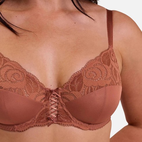 Reggiseno con ferretto e pizzo floreale Sans Complexe 70AAL41
