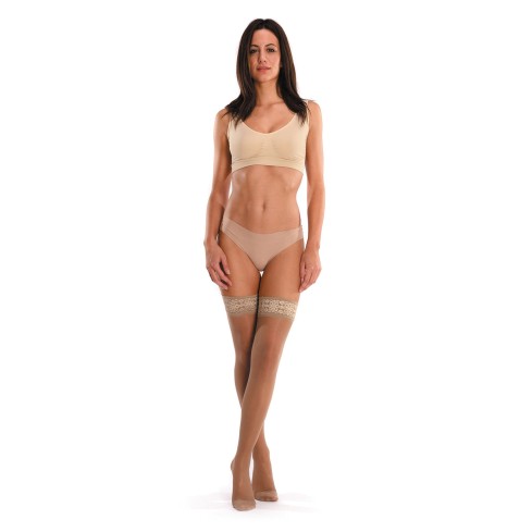 Calze autoreggenti 70 den compressione graduata media Scudotex 488