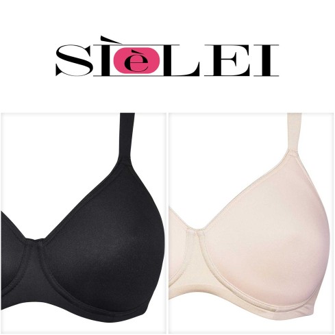 Reggiseno Sièlei 2546 senza ferretto microfibra spalline imbottite