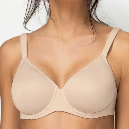 Reggiseno con ferretto Sièlei 2556 microfibra spalline imbottite fronte modella