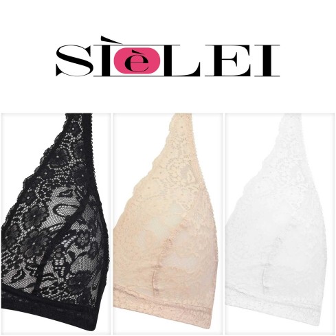 Reggiseno triangolo senza ferretto Sièlei 2678 sfoderato pizzo