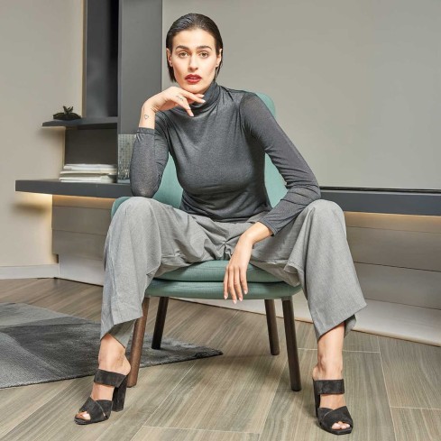 Dolcevita donna effetto lamé MySublyme 1313