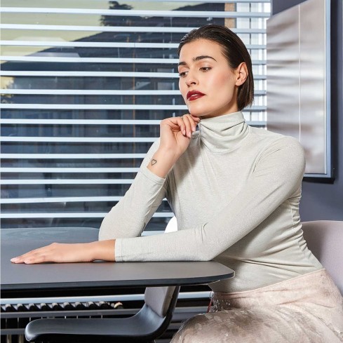 Dolcevita donna effetto lamé MySublyme 1313