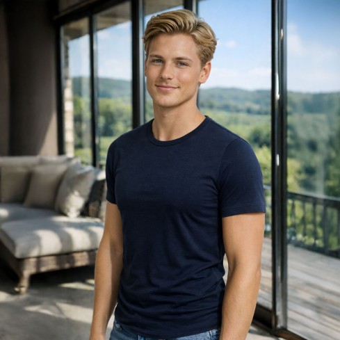 T-shirt uomo cotone elasticizzato Uragano 101