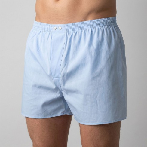 Boxer uomo Vela Europa in 100% cotone apertura 2 bottoni celeste