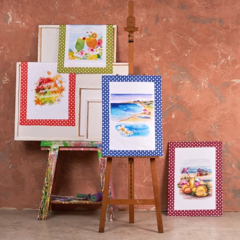 Strofinacci stampa digitale cotone Vingi Tiffany 6 Pz